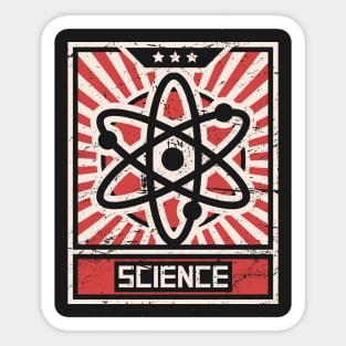 SCIENCE | Vintage Atom Propaganda Sticker